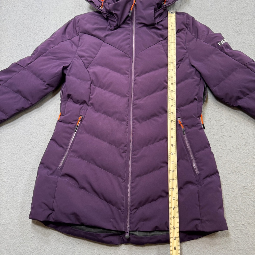 Karbon Puffer Jacket Women's 8 Purple Insulated Hooded Snowboard Thermal Canada - Picture 5 of 7
